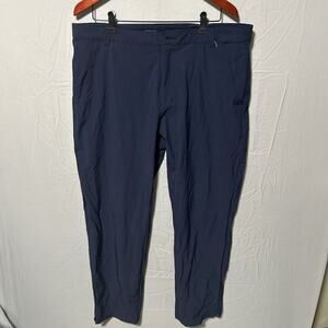 OAKLEY Mens Navy Blue Nylon Ripstop Performance Golf Activewear Pants SZ 38x30